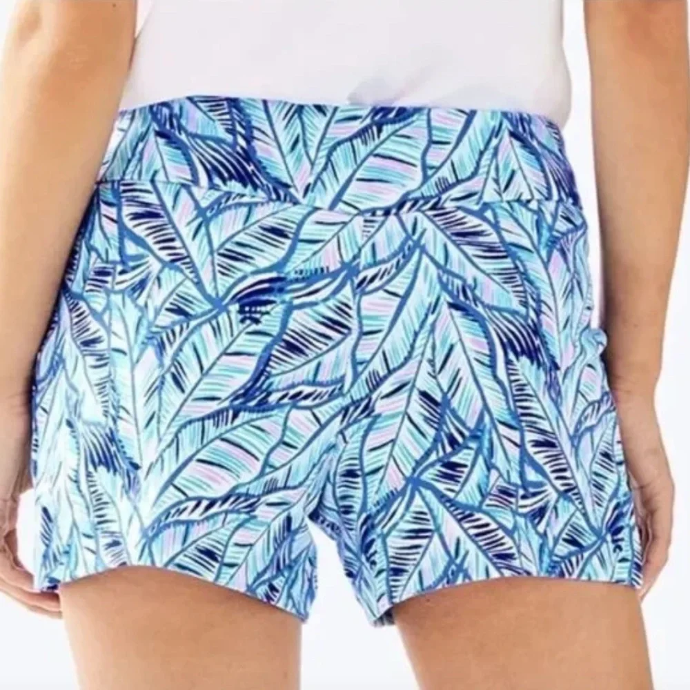 Lilly Pulitzer Shorts Makenna Ponte Stretch Shorts Blue Boho Pockets